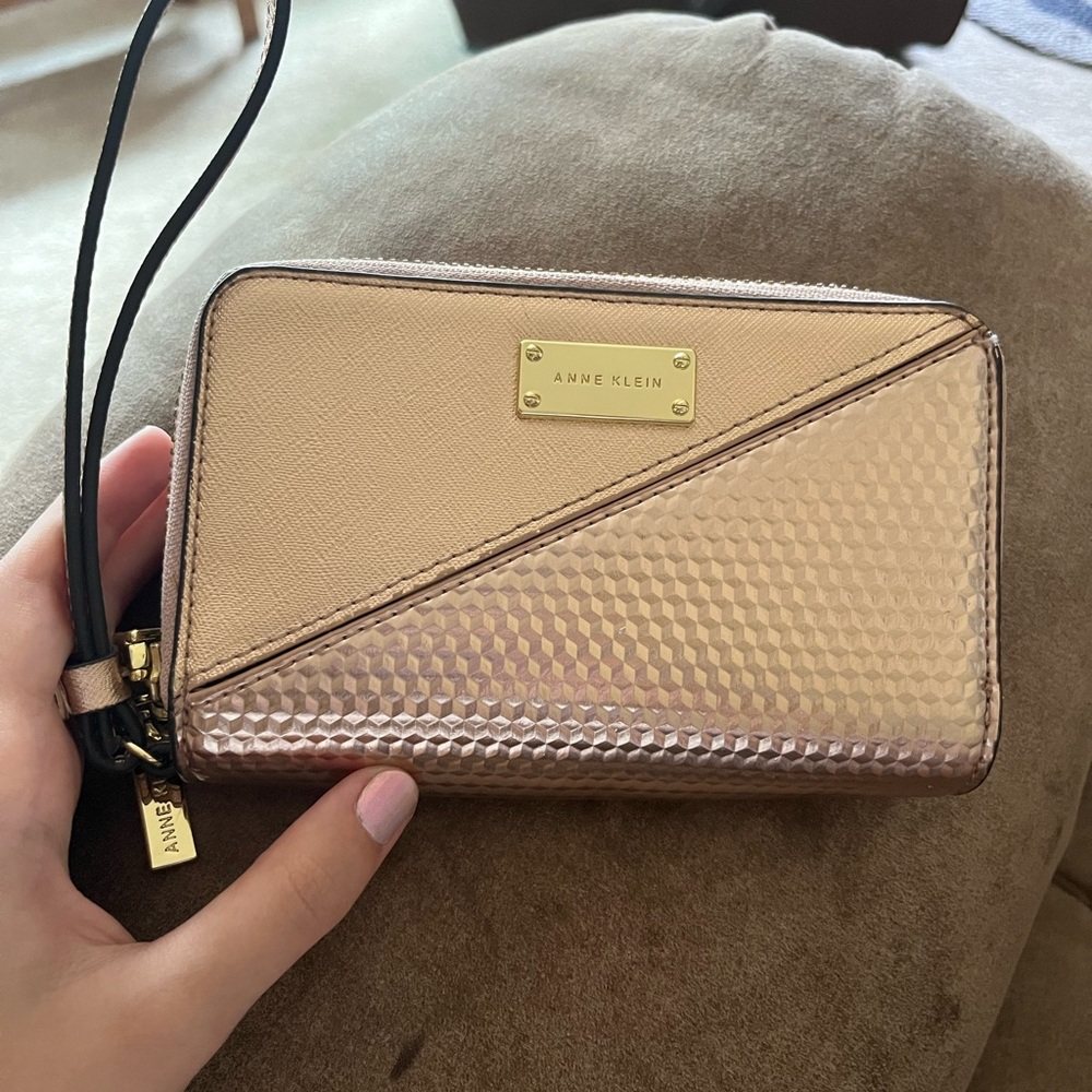 Anne Klein Rose Gold Wristlet